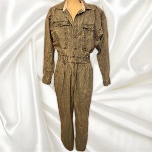 Vintage Denim Acid Wash Jumpsuit